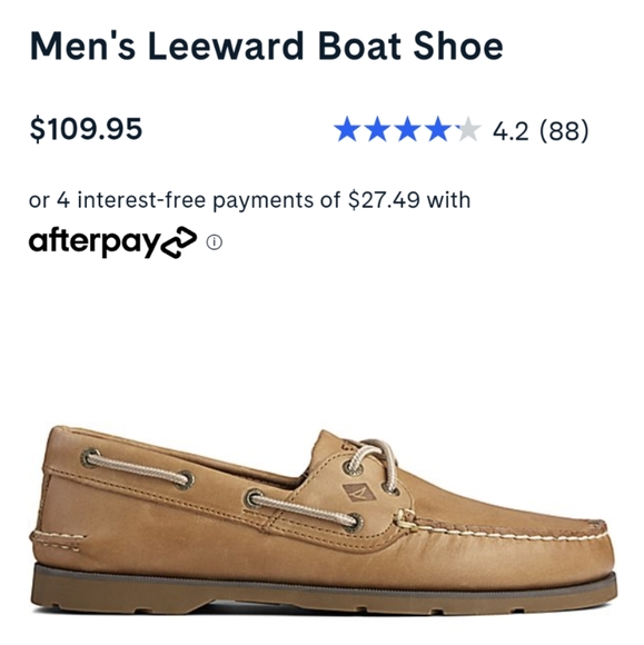 Sperry Men's Leeward Boat Shoe size 10.5 - Picture 3 of 6